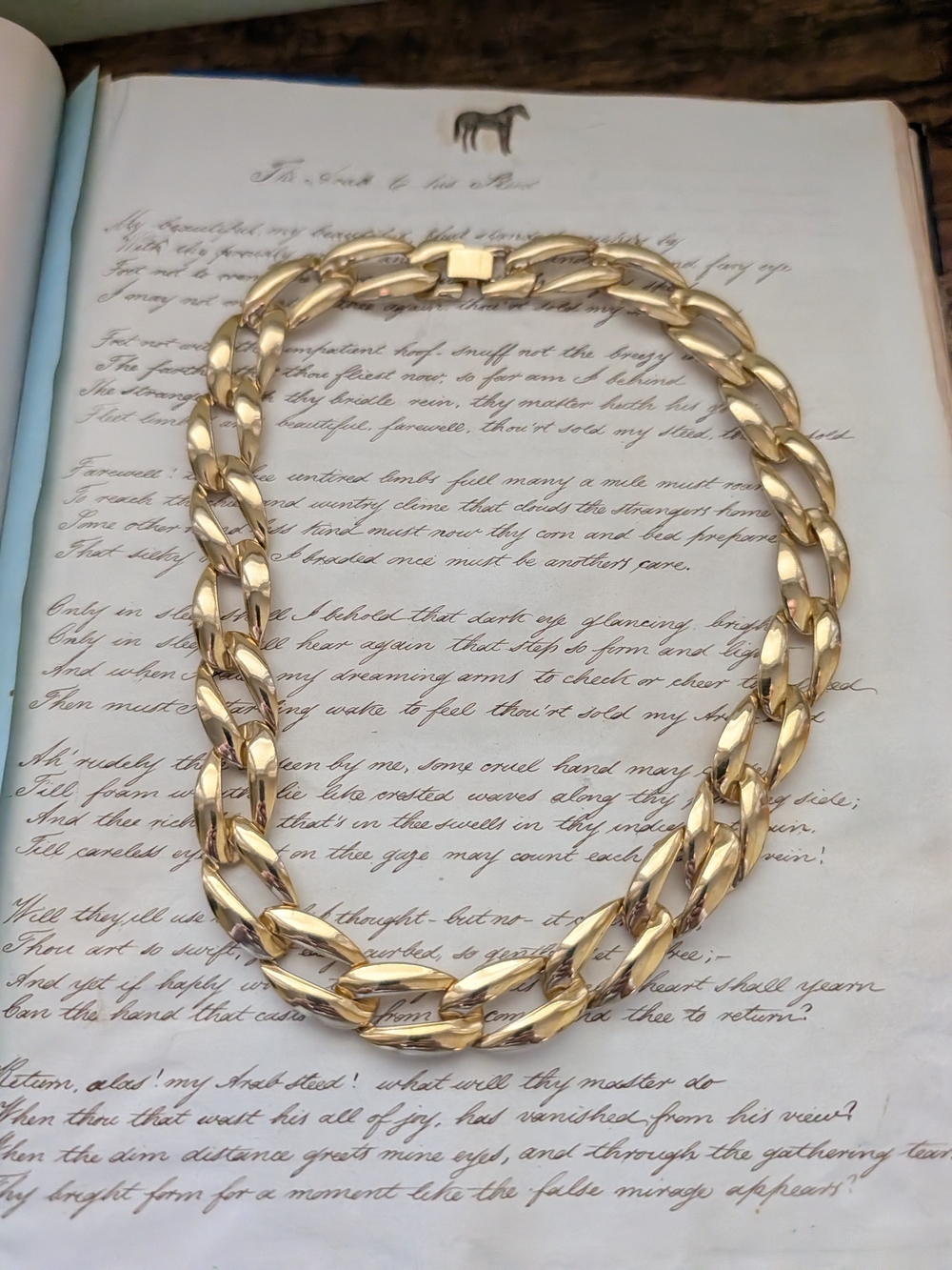 Gold-Tone Women's Link Chain Necklace